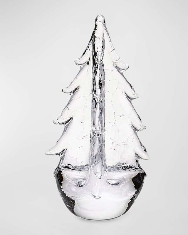 Vermont Crackle Evergreen Tree in Gift Box, 8"