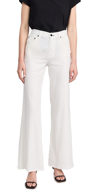 ASKK NY Juniper Wide Leg Jeans Ivory Linen