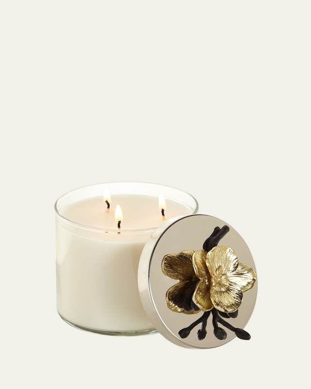 13. 5 oz. Gold Orchid Candle