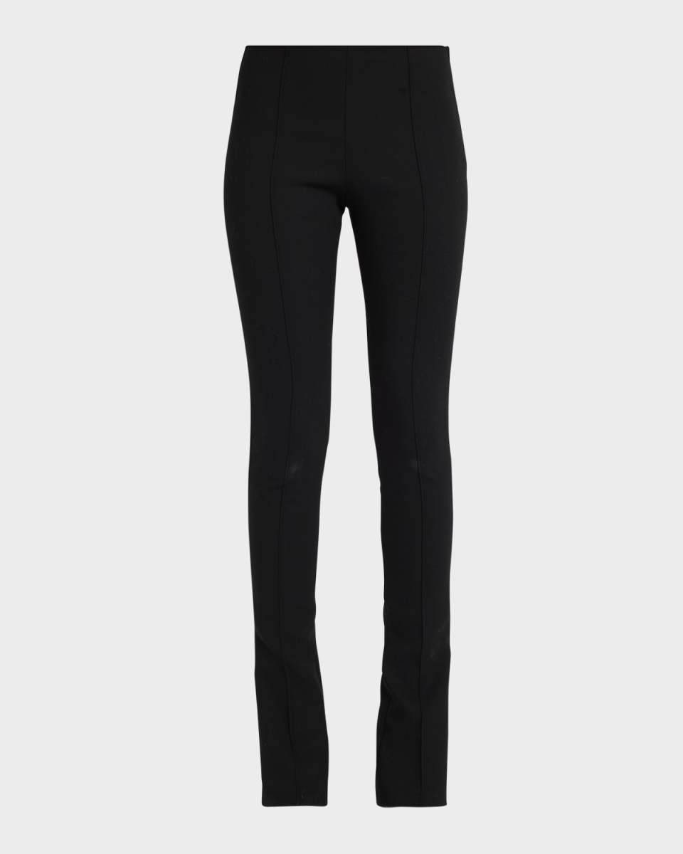 Ambrogio Pintuck Slit-Hem Pants