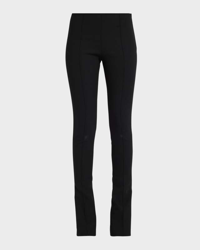Ambrogio Pintuck Slit-Hem Pants
