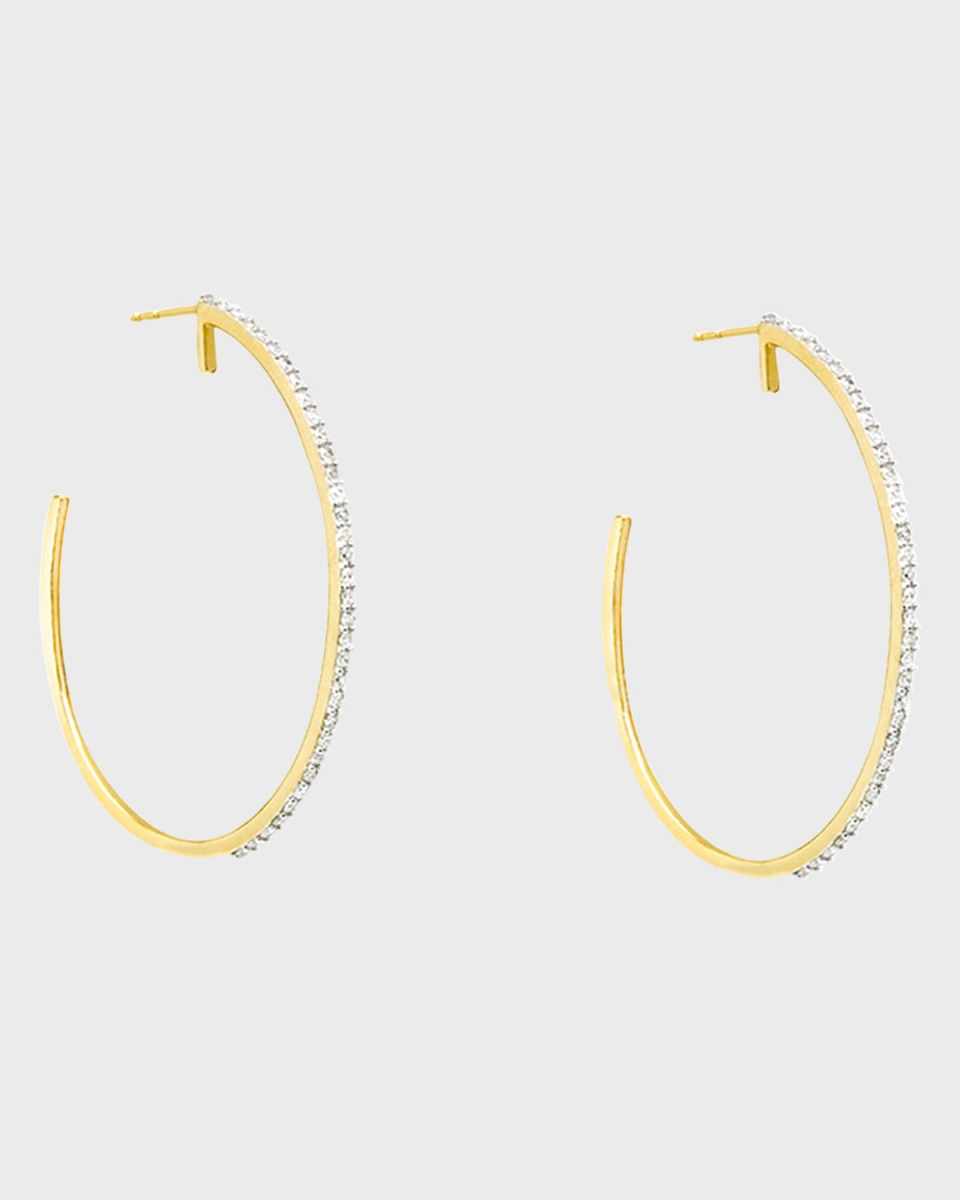 XL Pave Hoop Earrings