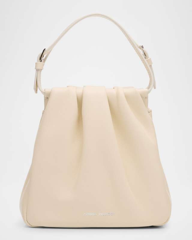 Vittoria Embellished Satin Top-Handle Bag