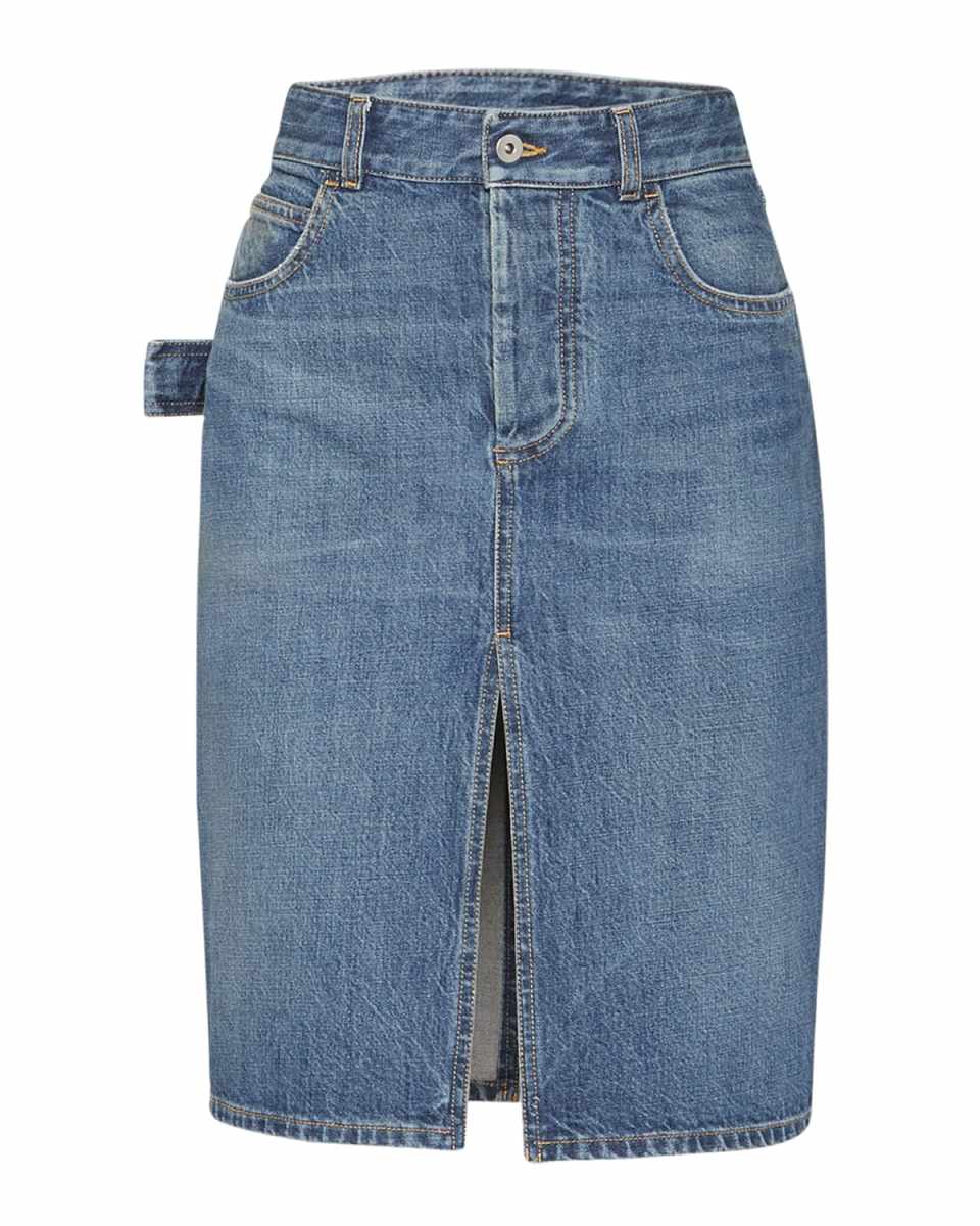 Denim Midi Skirt