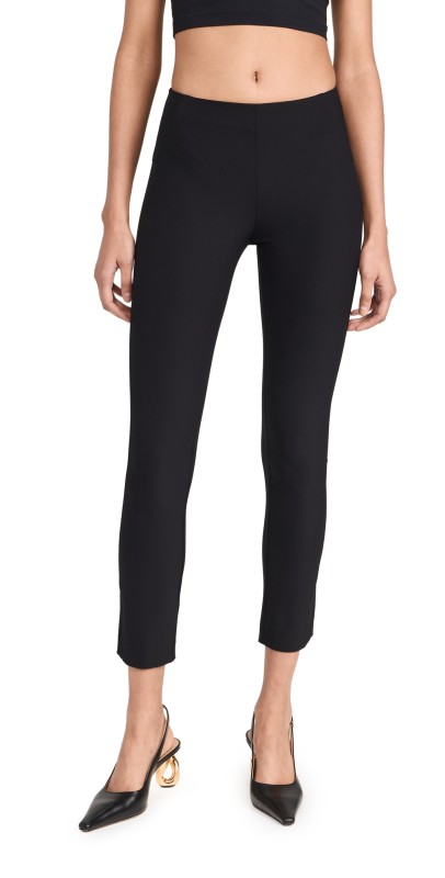 Veronica Beard Zip Back Scuba Pants Black