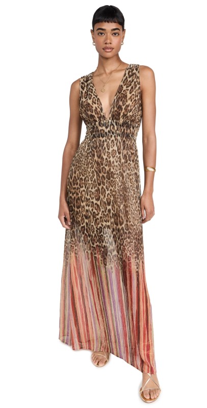 Ramy Brook Alvina Dress Animal Stripe