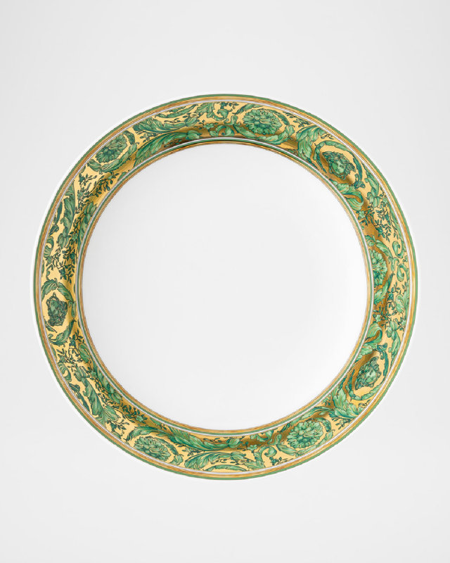 Medusa Garland Green Soup Plate