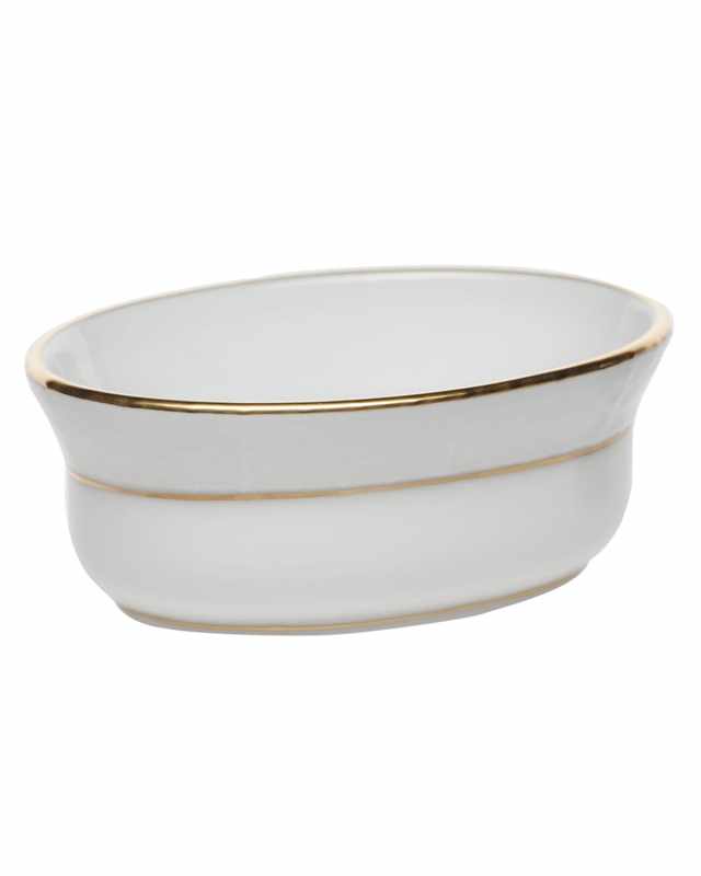 Golden Edge Mini Oval Bowl