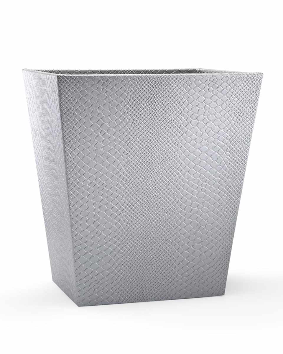 Conda Wastebasket, Silver