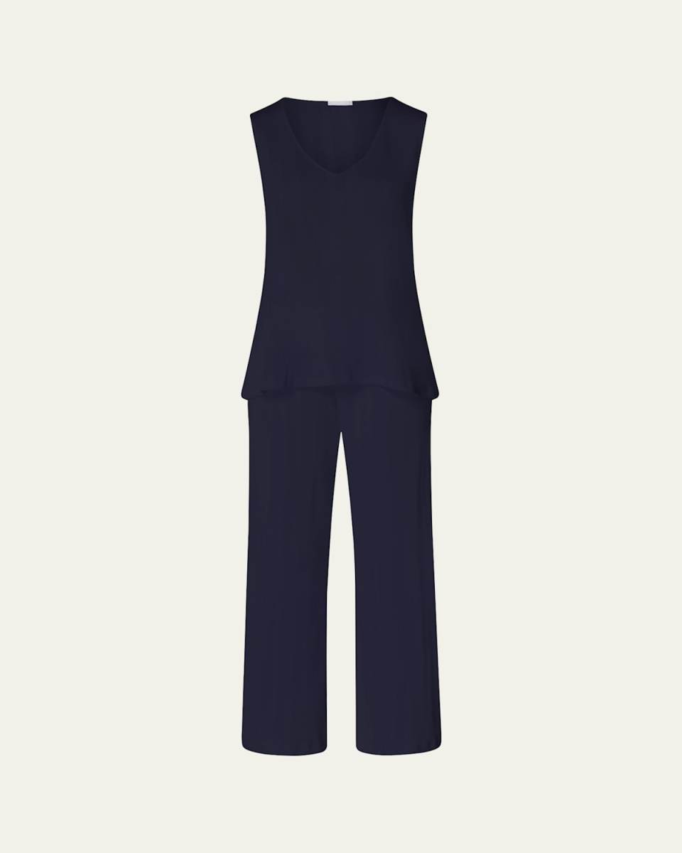 Simone Sleeveless Striped Pajama Set
