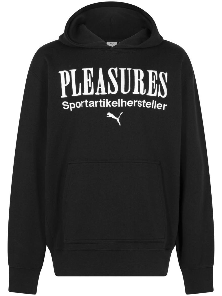 x Pleasures cotton hoodie