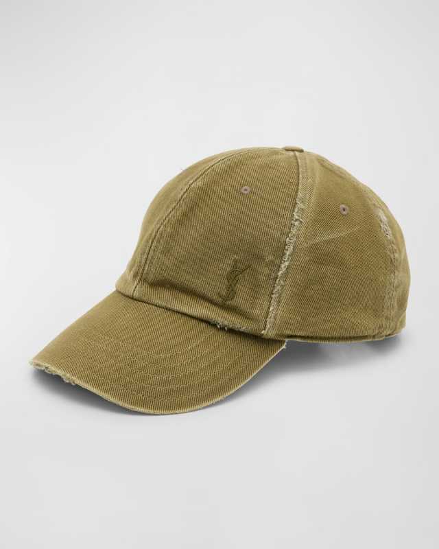 YSL Washed Denim Baseball Hat