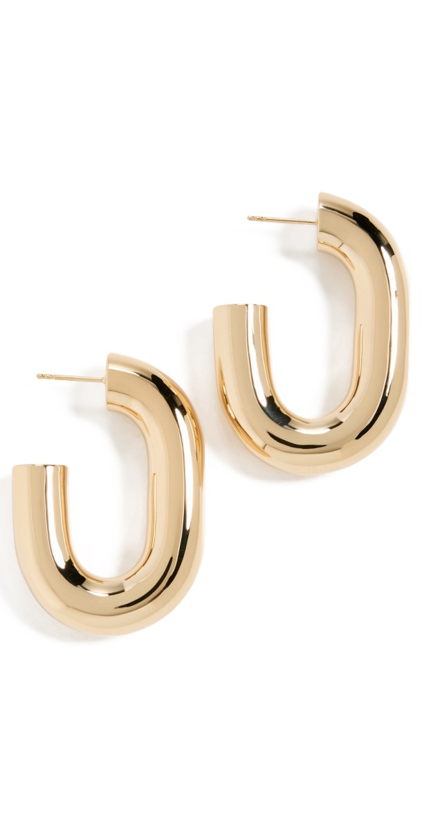 rabanne XL Link Hoops Gold