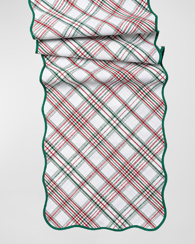 Merry Tartan Table Runner, 18" x 90"
