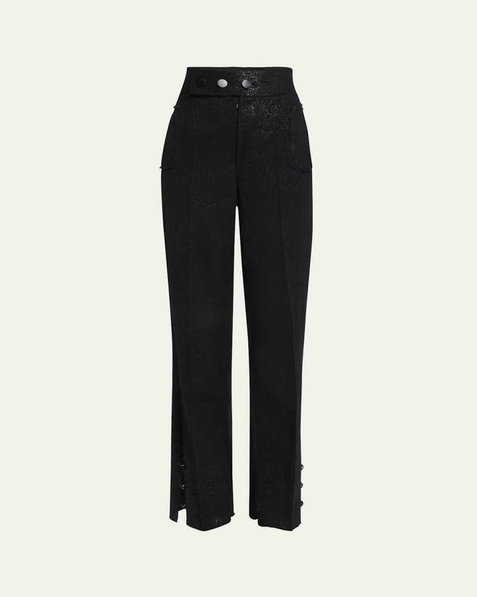 Cashmere High-Rise Trousers