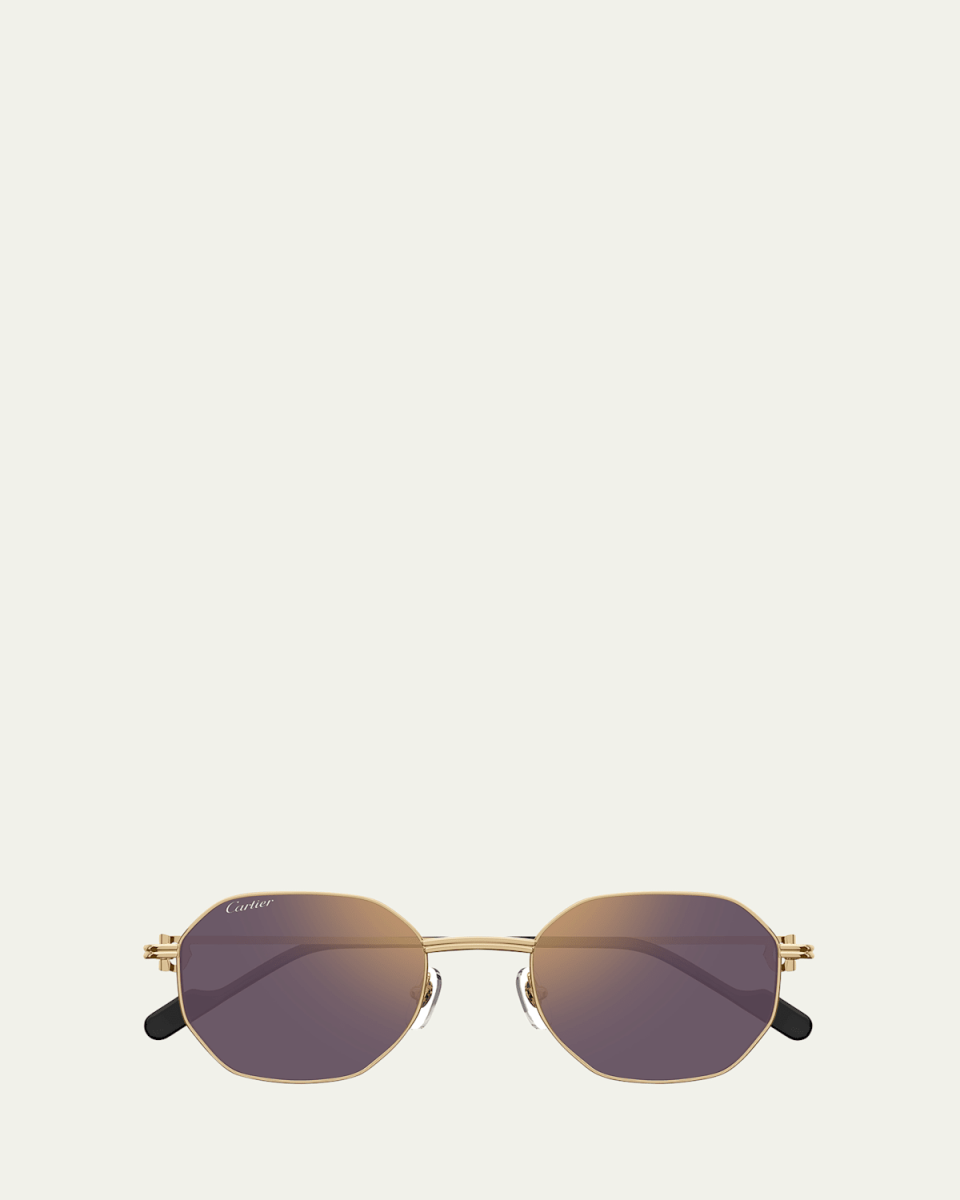 Mirrored Round Metal Sunglasses