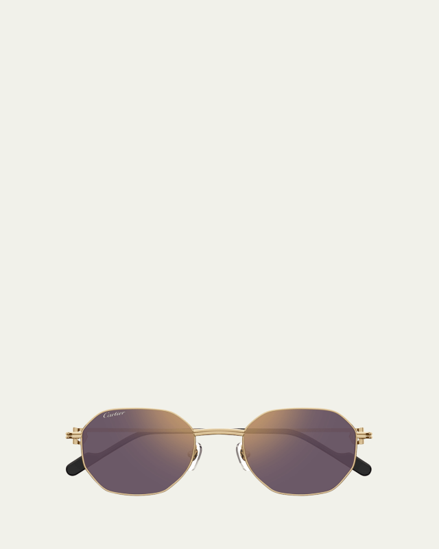 Mirrored Round Metal Sunglasses