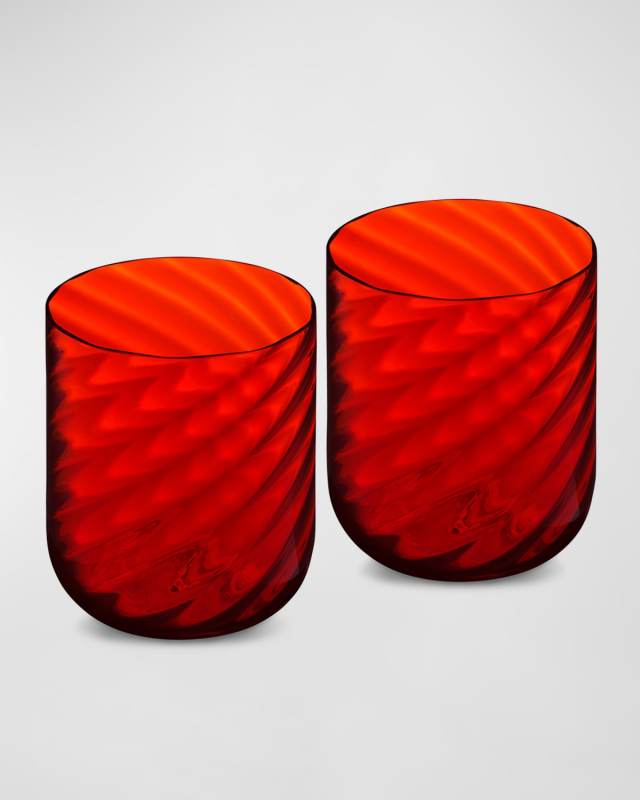 Carretto Murano Water Glasses, Set of 2
