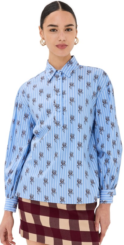 La DoubleJ Poet Shirt Gryphos Popeline