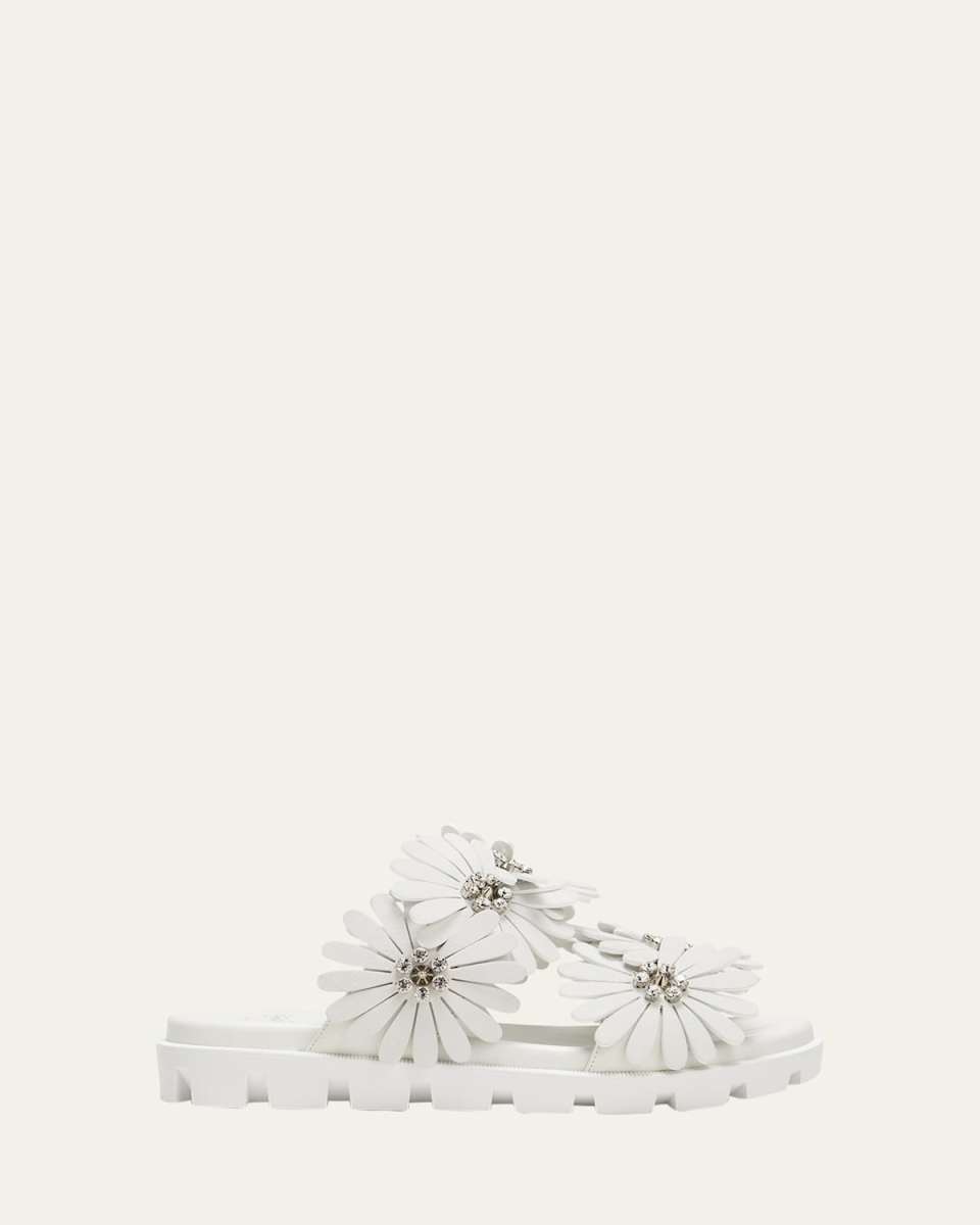 Flora Leather Easy Slide Sandals