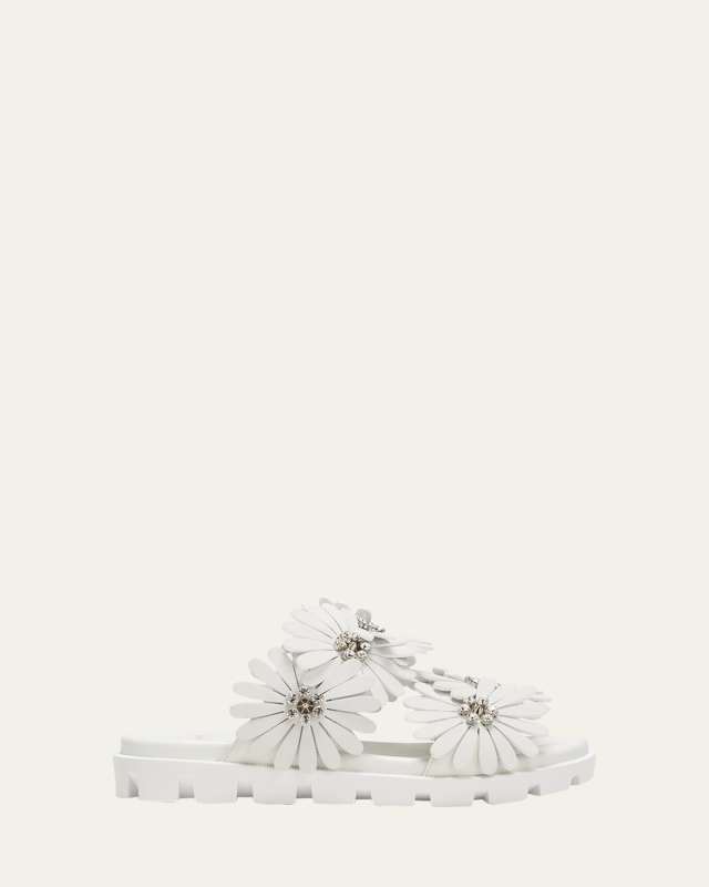 Flora Leather Easy Slide Sandals