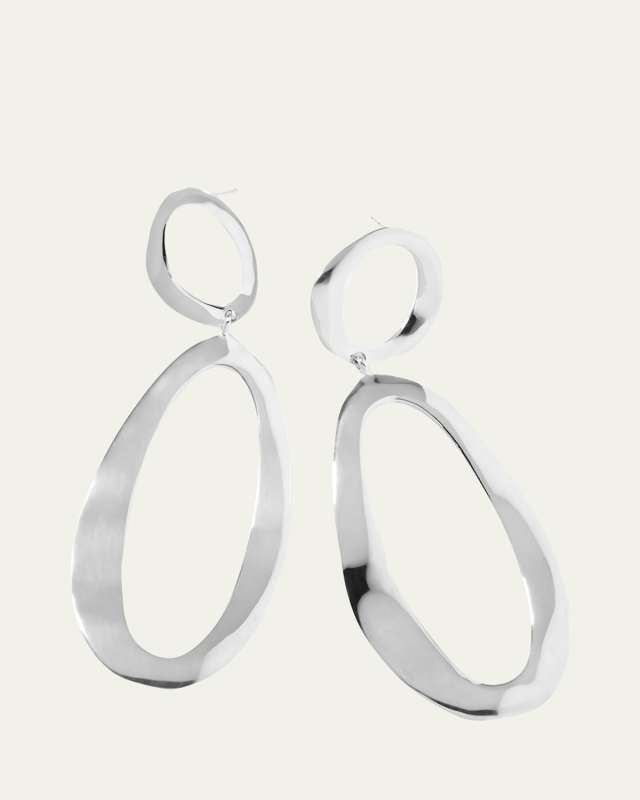 Snowman Earrings in Sterling Silver