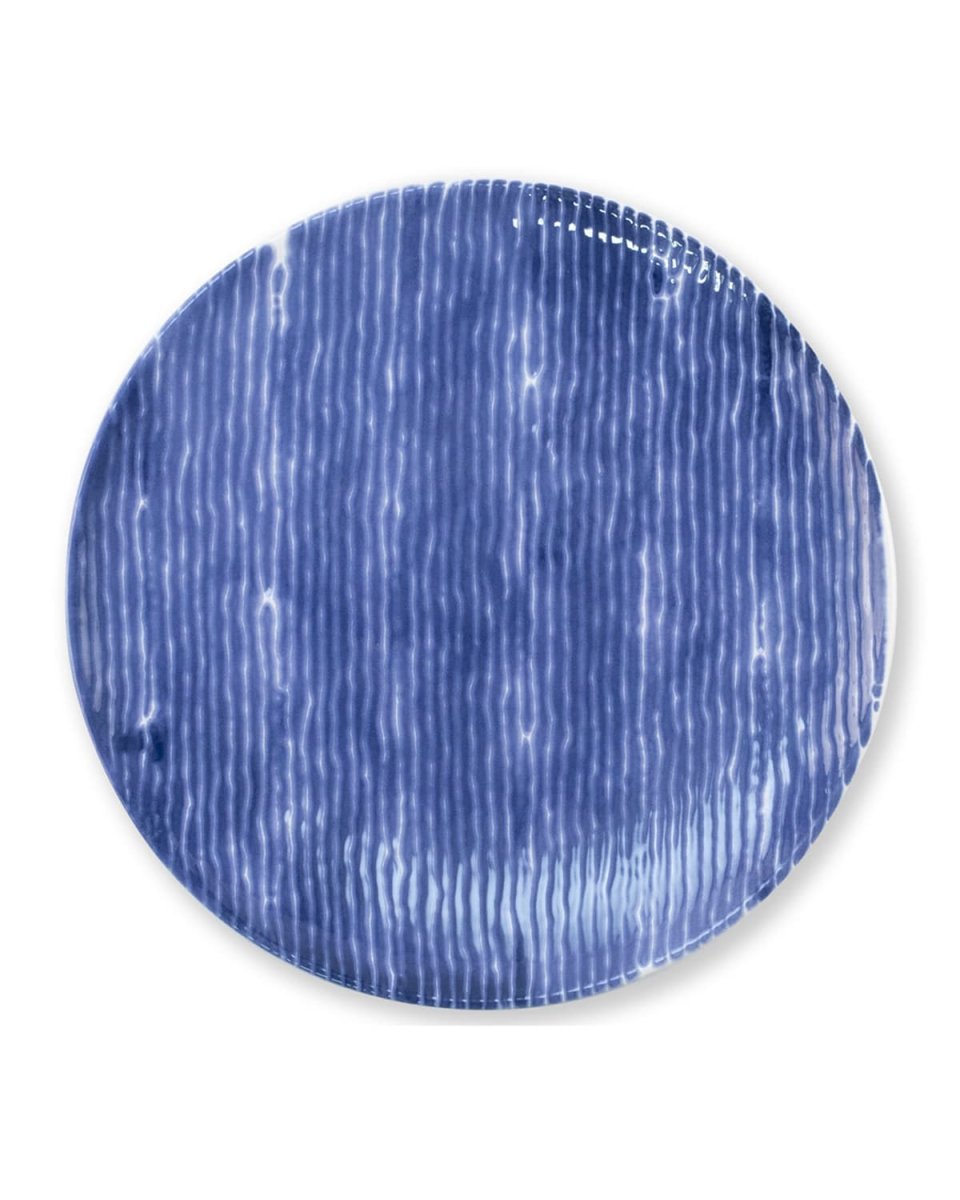 Santorini Stripe Salad Plate