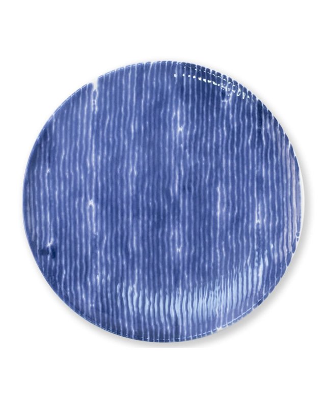 Santorini Stripe Salad Plate