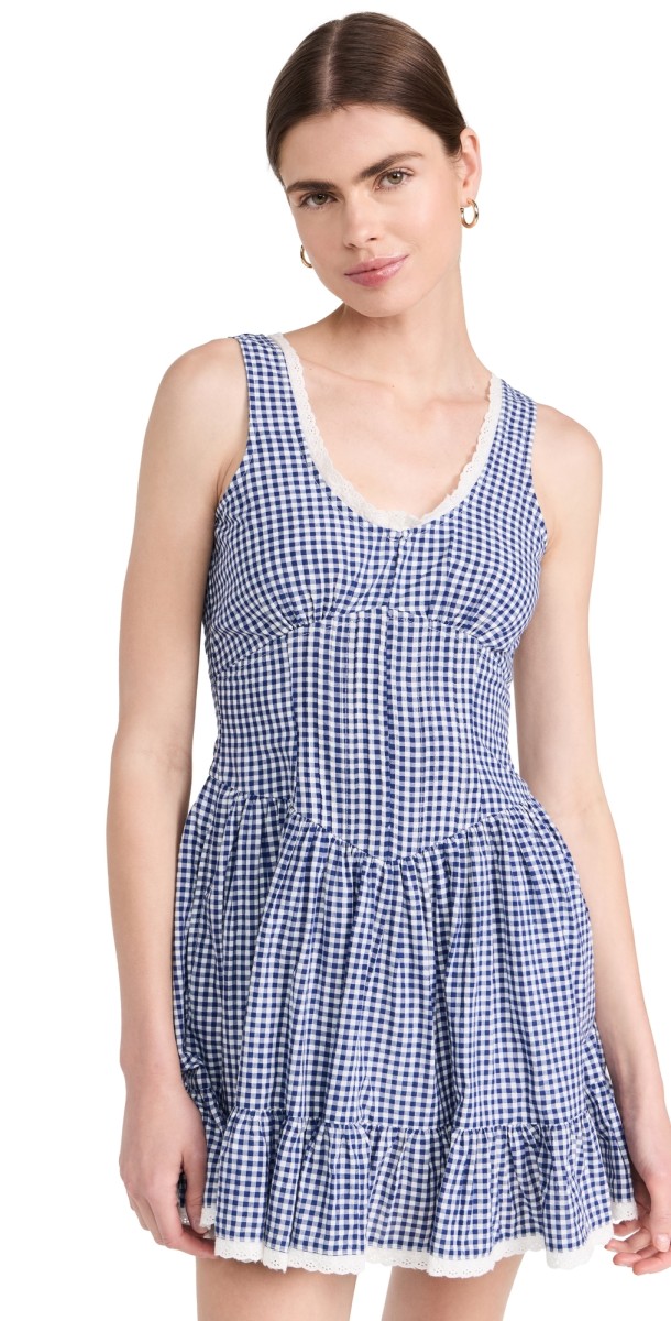 LoveShackFancy Ceronne Dress Nautical Twilight