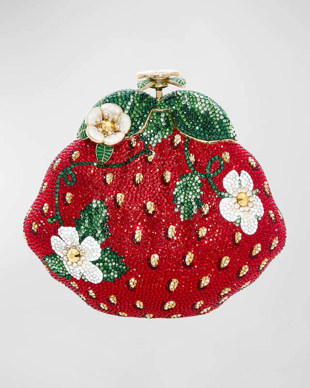 Strawberry Crystal Clutch Bag