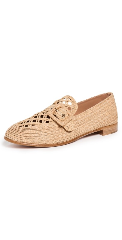 Aquazzura Visconti Loafers Natural