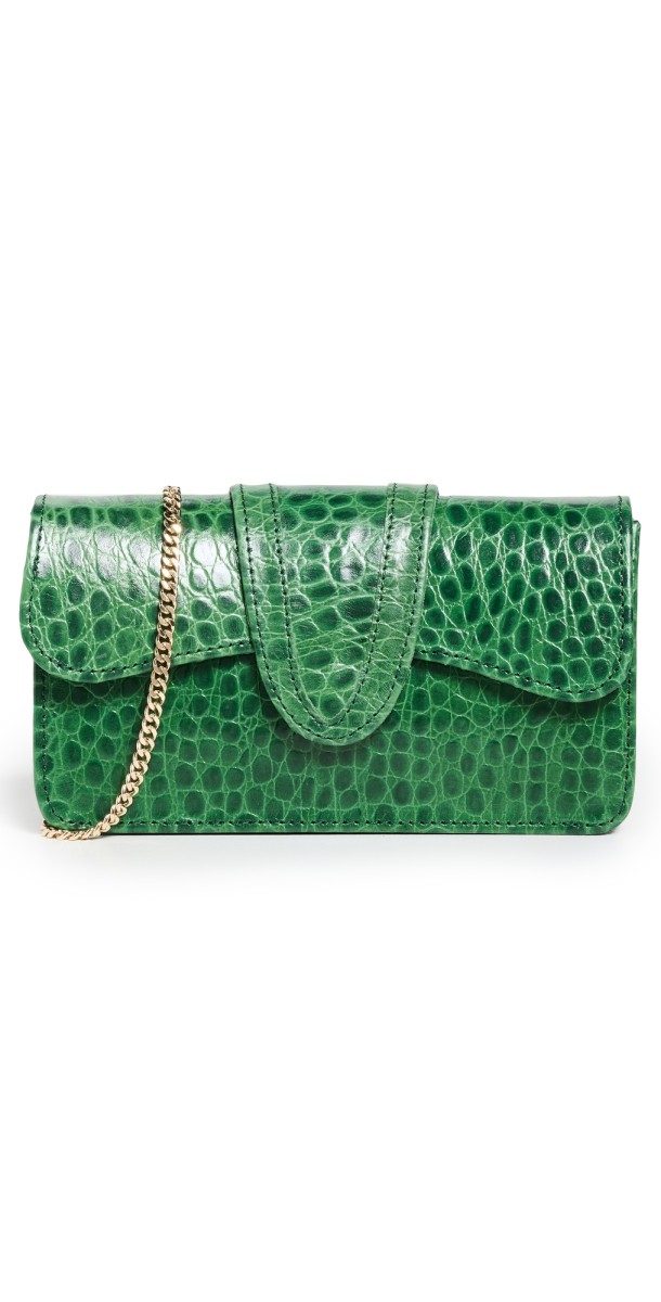 Joel Lani Detti Mini Clutch Green
