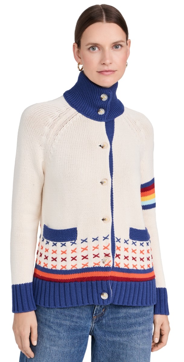 Kerri Rosenthal Joy Imperfect Heart Sweater Coat Birch