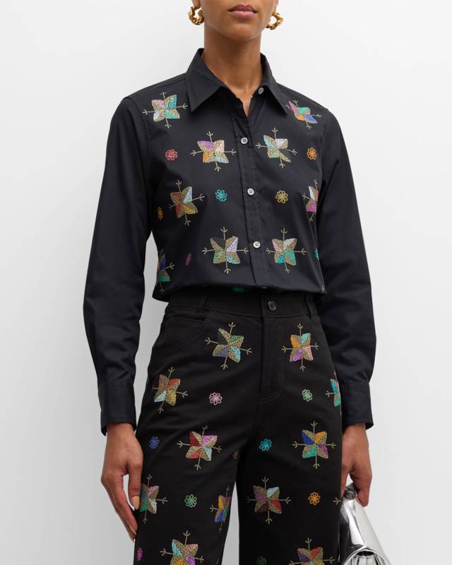 Atlas Mountains Embellished Classic Shirt