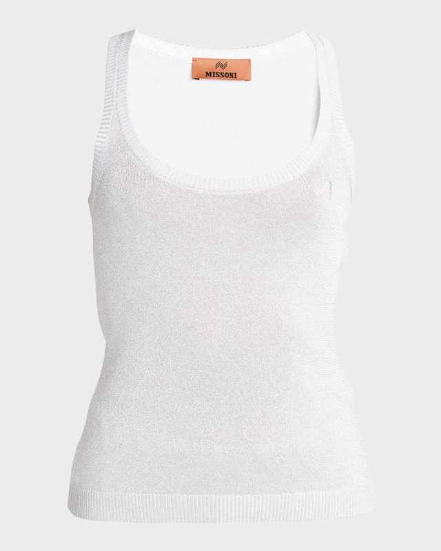 Tonal Lurex Vanise Tank Top