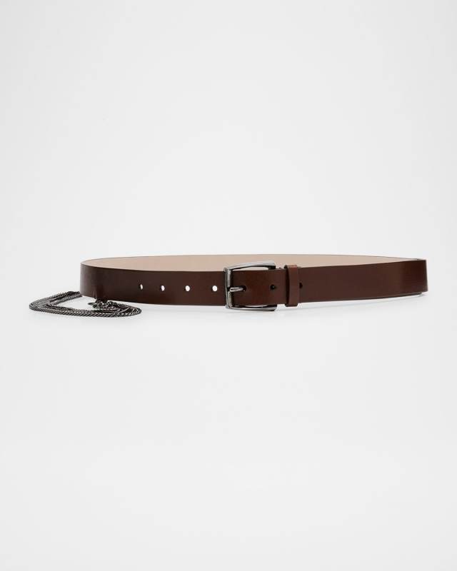 Leather Chain Belt