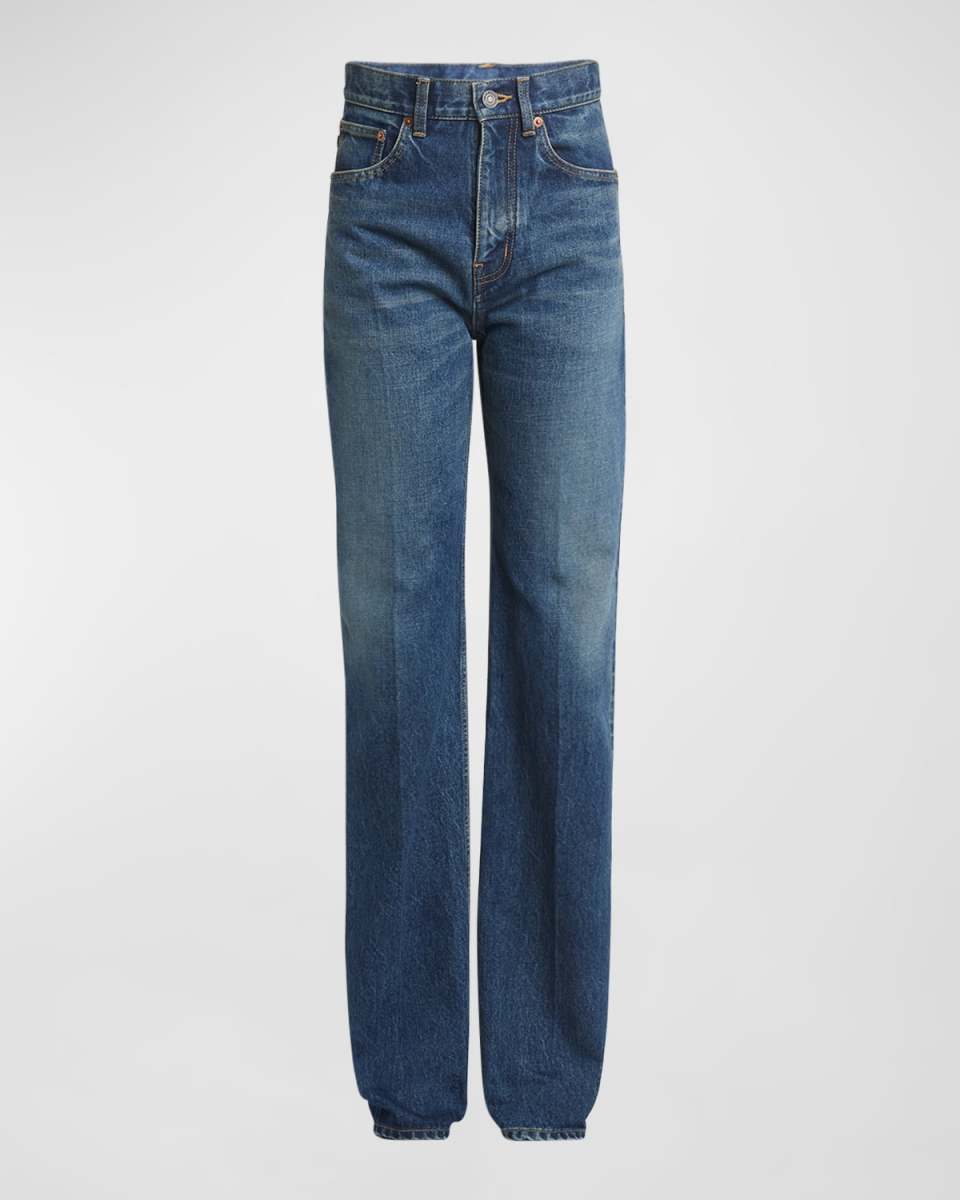 Neo Clyde High-Rise Straight-Leg Jeans