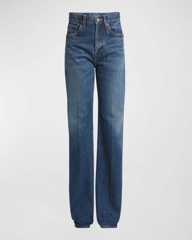 Neo Clyde High-Rise Straight-Leg Jeans