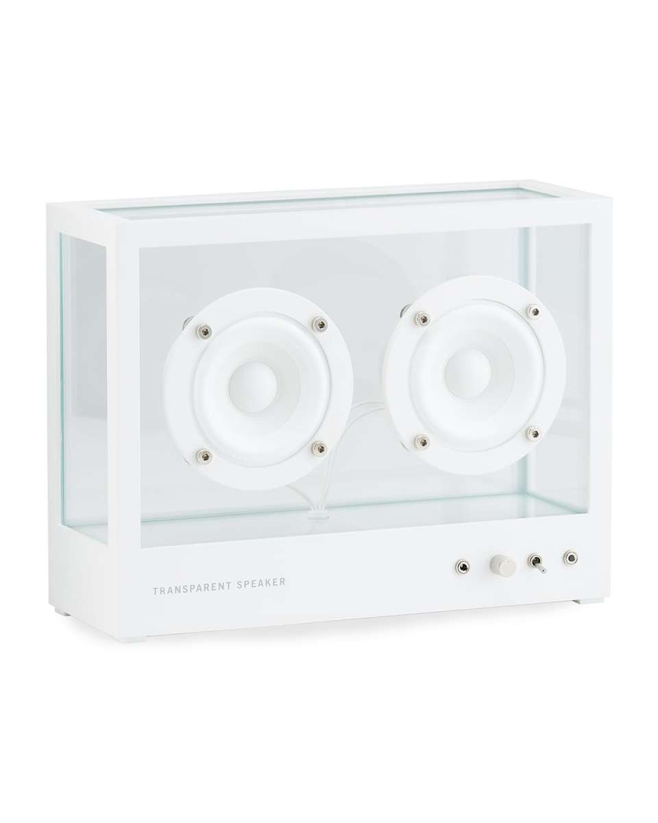 Small Transparent Speaker, White
