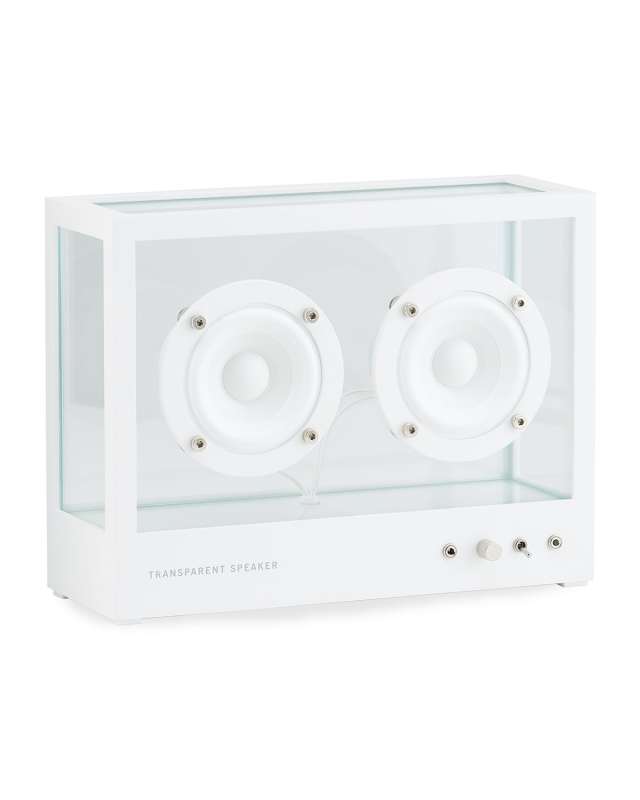 Small Transparent Speaker, White