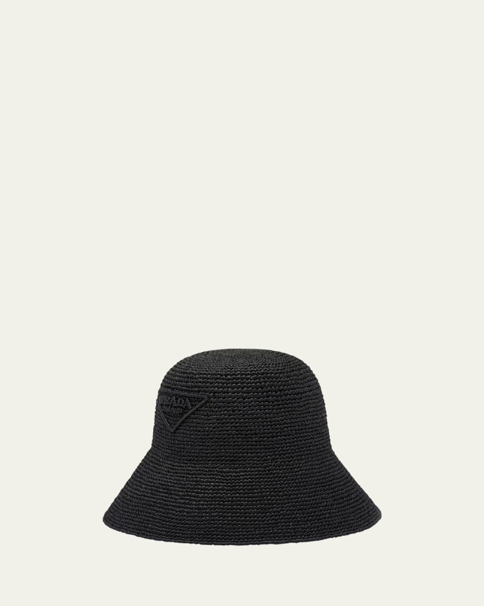 Triangle Logo Wide-Brim Sun Hat