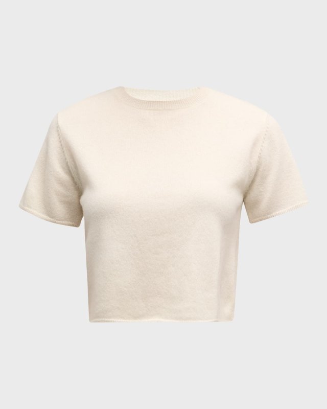 Charleston Short-Sleeve Cashmere Sweater