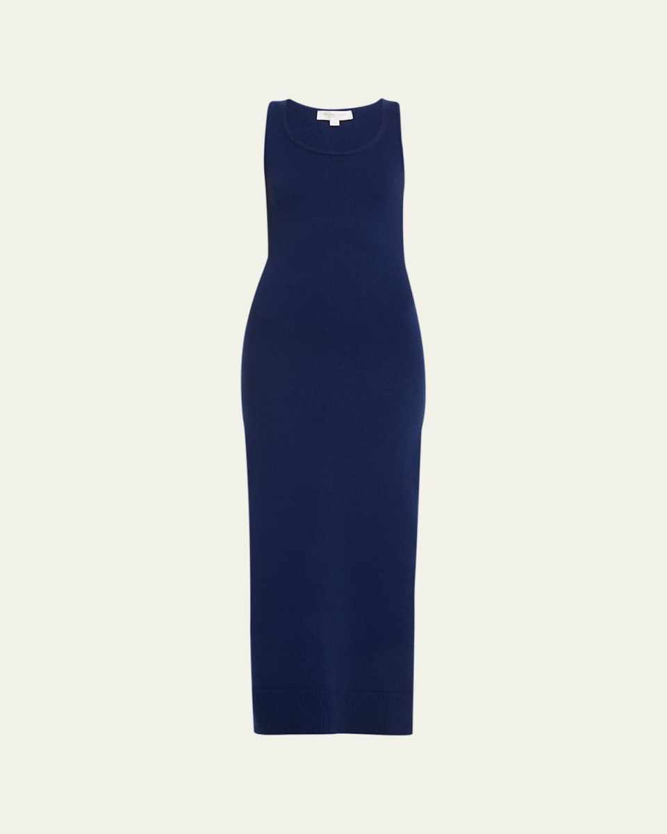 Side Slit Cashmere Tank Maxi Dress
