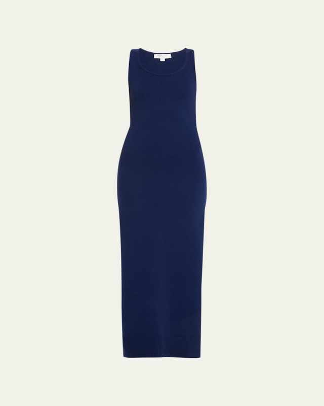 Side Slit Cashmere Tank Maxi Dress