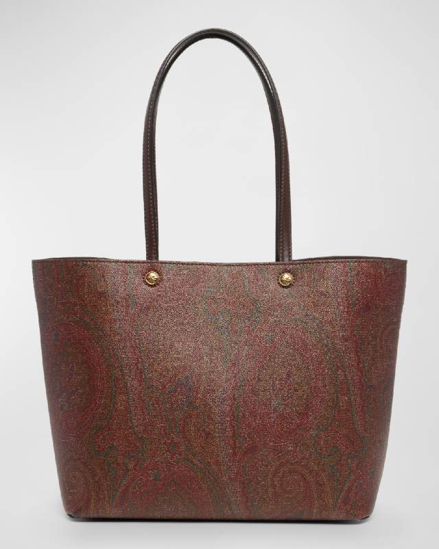 Essential Paisley-Print Shopping Tote Bag