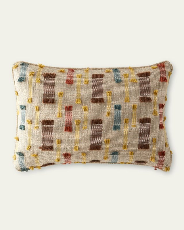 Low Country Birds Textural Pillow, 24" x 16"