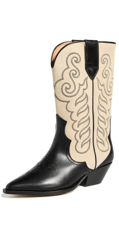 Isabel Marant Duerto Boots Black/Ecru