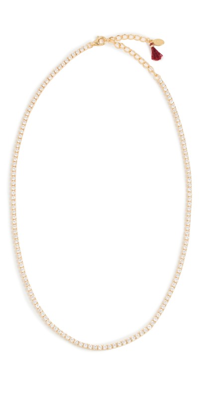 SHASHI Tennis Diamond Necklace Gold