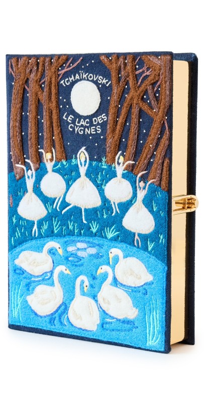 Olympia Le-Tan Le Lac Des Cignes Book Clutch Caban Latim