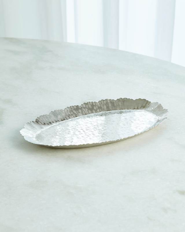 Small Hammered Oval Tray